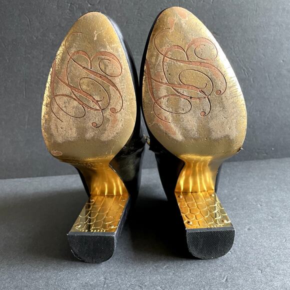 Ted Baker Black Leather Lowrenna Ankle Booties 38.5/7.5 - Picture 9 of 10